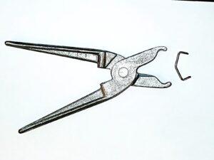Pinza para colocar agrafes (Ganchos de sutura)