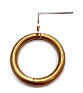 Argolla de bronce p/terneros 47 x 8 mm., removible