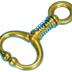 Mocheta de Bronce con resorte y destorcedor, 130 mm.