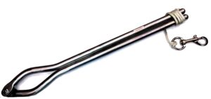 Mordaza  labial para equinos, de duraluminio. De 40cm