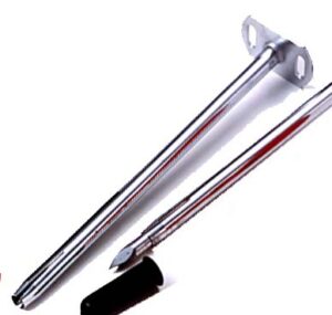 Vaina metálica para trocar de 6mm x 150 mm.