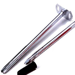 Vaina metálica para trocar de 6mm x 150 mm.