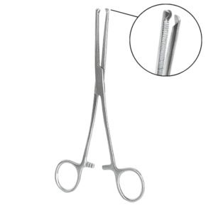 PINZA HEMOSTÁTICA KOCHER RECTA DIENTE RATÓN – 18 CM