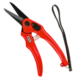 TIJERA PARA DESVASAR & DESPEZUÑAR OVINO HOJA DENTADA ROJA – BURGON & BALL