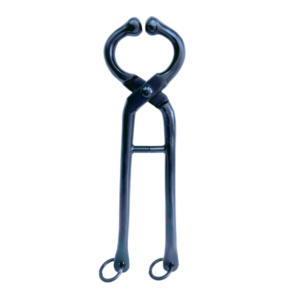 MOCHETA DE ACERO CON ARGOLLAS – 33cm. – IMPORTADA