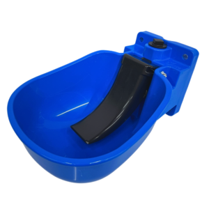 Bebedero aut. tazón plástico azul, c/leng. 1 lt.,