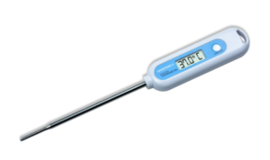 Termómetro clínico, uso veterinario digital con sonda metalica 5″