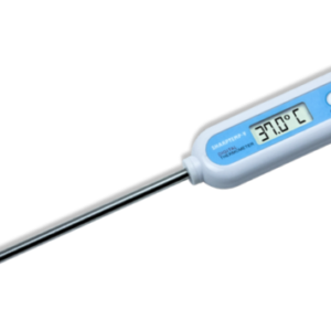 Termómetro clínico, uso veterinario digital con sonda metalica 5″