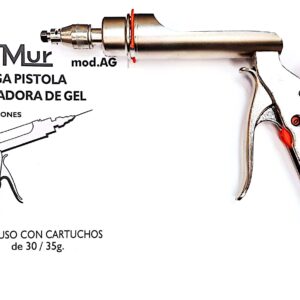Jeringa aplicadora de gel, mod. AG 30/35 grs. S/IL