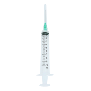 JERINGA CON AGUJA DESCARTABLE – 10 ML. – X1
