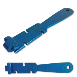 LLAVE DE ALAMBRAR MEDIANA FORJADA ARTESANAL PINTADA