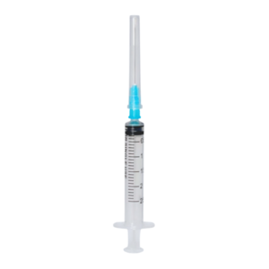 JERINGA CON AGUJA DESCARTABLE 2,5 ML. – x100 C/U