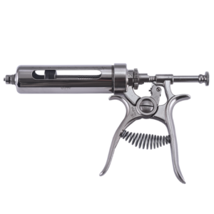 JERINGA TIPO PISTOLA «91» TUBO DE VIDRIO WALMUR AUTOMÁTICA – 50cc. CORTA