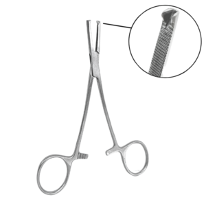 PINZA HEMOSTÁTICA MOSQUITO RECTA CON DIENTE RATÓN – 12,5 CM