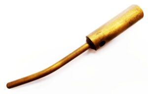 Tomero de bronce, de 30 mililitros, dosis fija.