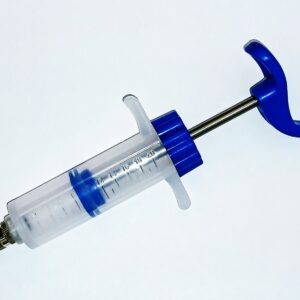 Jeringa de mano 20 ml., en acrílico TPX s/reg.