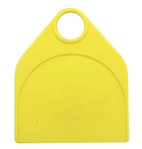 Collar medallon amarillo para vacunos