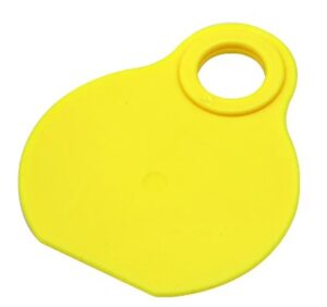Collar medallon amarillo para ovinos