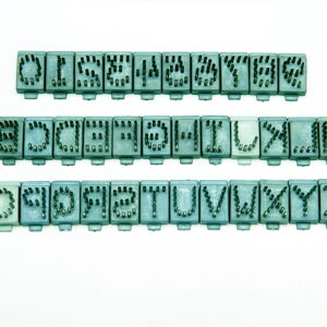 Juego de letras (abecedario) CTN, p/tatuadora altura 10mm