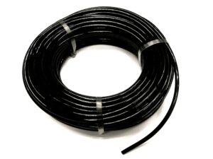 Caño plástico negro 1/4″, para bebedero conejos x mt.