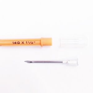 Aguja descartable 14G x 1/2 «- 12 x 2,0mm. –  Caja x 100
