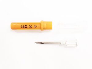Aguja descartable 14G x 1 » – 25 x 2,0 mm. – Caja x 100