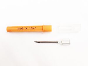 Aguja descartable 14G x 1 1/4 » – 32 x 2,0 mm. – Caja x 100