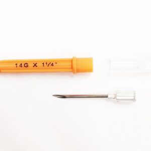 Aguja descartable 14G x 1 1/4 » – 32 x 2,0 mm. – Caja x 100