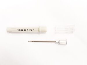 Aguja descartable 16G x 1 1/2 » – 38 x 1,6 mm. – Caja x 100