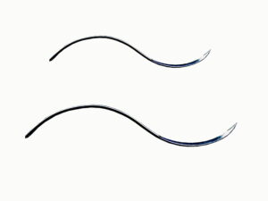 Aguja para sutura en ESE , largo 8 cm. – Unidad