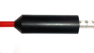 Adaptador de goma, para cánula de inseminación y jeringa.