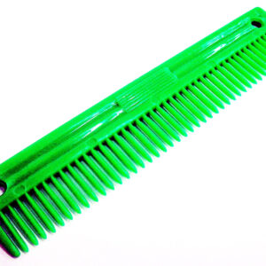 Peine plástico de 23 cm., para crines de caballos.