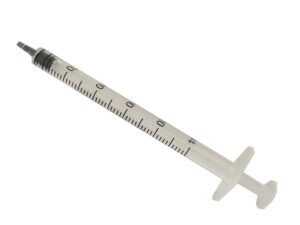 Jeringa descartable 1 ml., con aguja desc. – Caja x 100