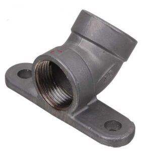 Soporte (codo) para pared, en acero inox. de 1/2 «- 45 grados