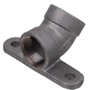 Soporte (codo) para pared, en acero inox. de 1/2 «- 45 grados