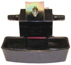 Bebedero automático para conejos, con bandeja.