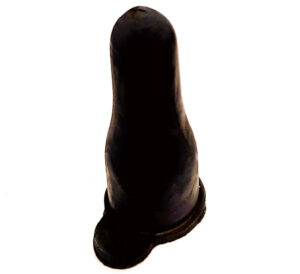 Chupete MILLER de látex p/botellas. Color negro.
