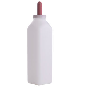 Mamadera plástica MILLER 3 lt., con chupete rojo.