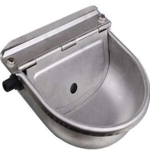 Bebedero tazón 2 lt. Ac. Inox. c/flotador 1/2 «