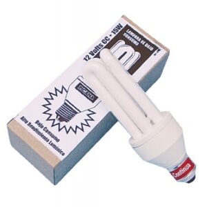 Lámpara fluorescente 12V -15 W Picana. Base rosca.