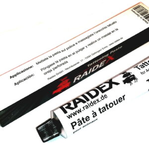 Pasta para tatuar RAIDEX . Pomo 140g. Negro.
