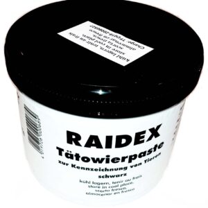Pasta para tatuar RAIDEX. Pote 600 g., Negro