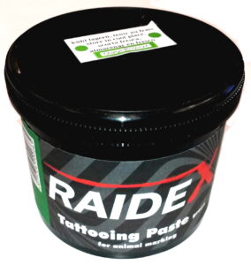 Pasta para tatuar RAIDEX. Pote 600 g., Verde.