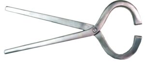 Pinza podálica para tentar cascos