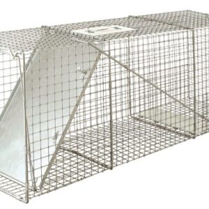 JAULA & TRAMPA PARA ZORROS Y ANIMALES – TAMAÑO MEDIANO LARGO CON 1 PUERTA – MILLER LT5 AMERICANA