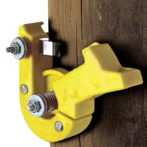 Llave de corte PICANA, cerrada. Color amarillo.