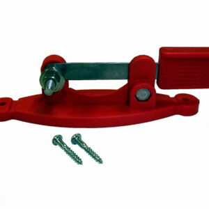 Llave de corte abierta. Color rojo.