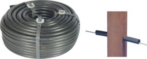 Tubo plástico (aislador) de 12,5 mm. Negro x 25 mt