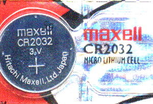 Pila 3V – CR2032, botón, p/balanzas electrónicas