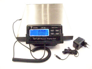 Balanza de piso electrónica. Capacidad 60Kg. ac. Inox. 30 x 40cm.